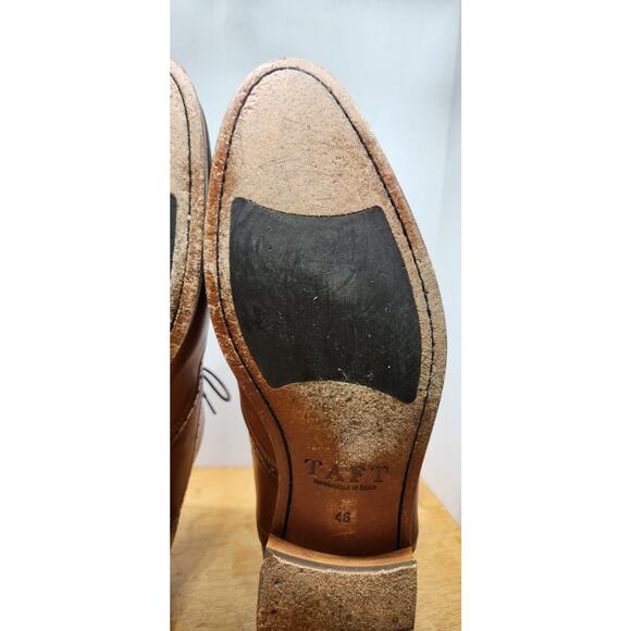 TAFT The Beck Handcrafted Brogue Wingtip Leather Dress Shoe Burnt Honey Mens 13 main image 7